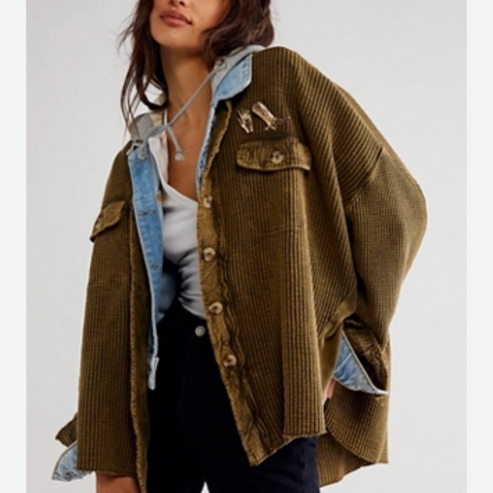 Free People Scout Jacket Olive/army Green